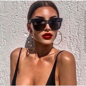 QUAY Australia NEW After Hours Sunglasses Black Matte NEW